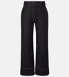 Brunello Cucinelli The Sartorial Square Jeans With Contrasting Stitiching In Black
