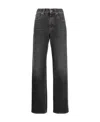 Brunello Cucinelli Black Jeans With Monil Detail On The Rear In Denim Woman In Black