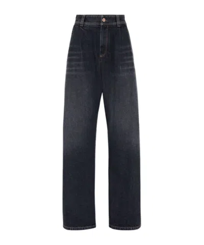 BRUNELLO CUCINELLI BRUNELLO CUCINELLI HIGH-WAISTED WIDE-LEG JEANS