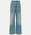 Brunello Cucinelli High-rise Wide-leg Jeans In Blue