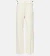 Brunello Cucinelli High-rise Wide-leg Pants In White