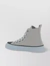BRUNELLO CUCINELLI HIGH-TOP COTTON SNEAKERS WITH RUBBER TOE CAP