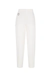 Brunello Cucinelli Stretch-cotton Cover Cigarette Trousers In White