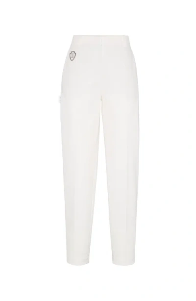 BRUNELLO CUCINELLI BRUNELLO CUCINELLI HIGH-WAIST CIGARETTE TROUSERS