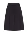 Brunello Cucinelli High-waist Knee-length Shorts In Black