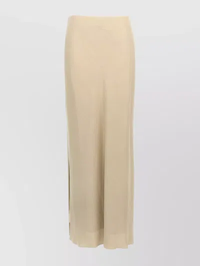 BRUNELLO CUCINELLI HIGH WAIST LONG LENGTH SIDE SLIT SKIRT