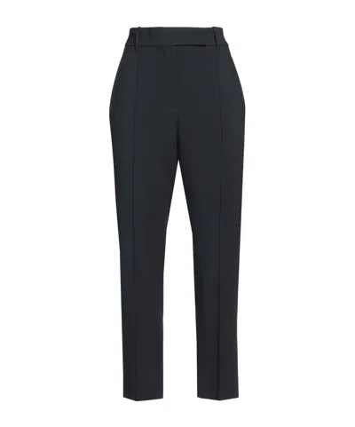 Brunello Cucinelli High Waist Straight Leg Pants In Animal Print