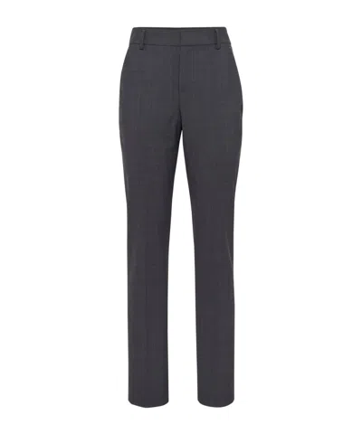 BRUNELLO CUCINELLI BRUNELLO CUCINELLI HIGH-WAIST TAILORED TROUSERS