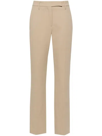 Brunello Cucinelli Beige Cigarette Pants In Neutral