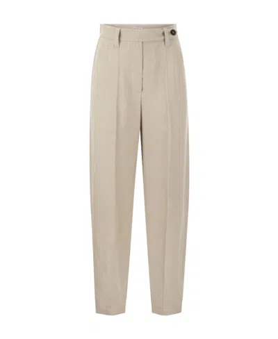 BRUNELLO CUCINELLI BRUNELLO CUCINELLI PLEAT TAILORED TROUSERS