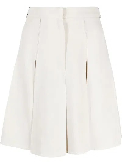 Brunello Cucinelli High-waisted A-line Skirt In Neutrals