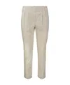 Brunello Cucinelli High-waisted Cropped Trousers In Nude