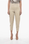 Brunello Cucinelli High-waisted Leather Pants With Side Zip
