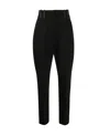 Brunello Cucinelli High-waisted Tapered Trousers In Black