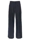 Brunello Cucinelli High-waisted Wide Leg Denim Jeans In Blue