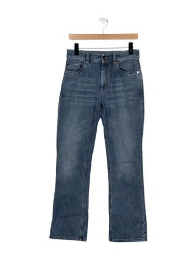 Pre-owned Brunello Cucinelli High-rise Flared Jeans In Blue