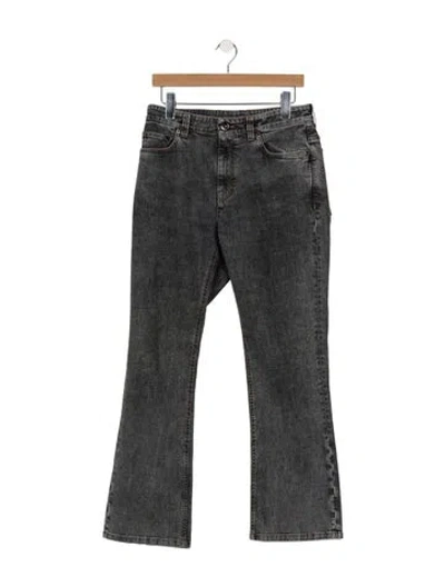 Pre-owned Brunello Cucinelli High-rise Flared Jeans In Gray