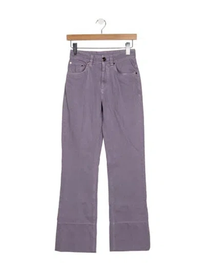 Pre-owned Brunello Cucinelli High-rise Flared Jeans W/ Tags In Purple