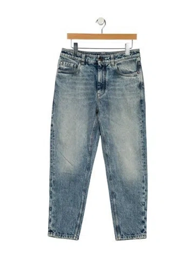 Pre-owned Brunello Cucinelli High-rise Skinny Leg Jeans In Blue
