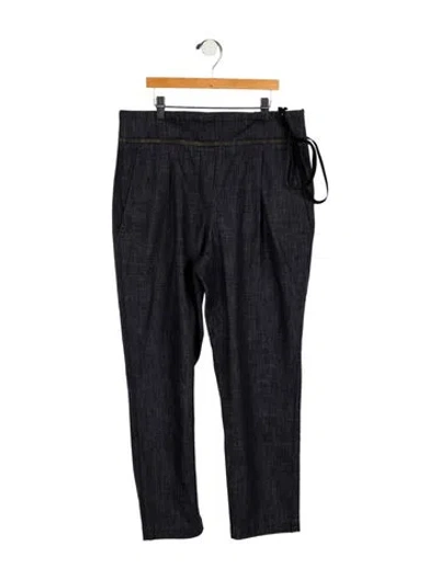 Pre-owned Brunello Cucinelli High-rise Straight Leg Jeans In Blue