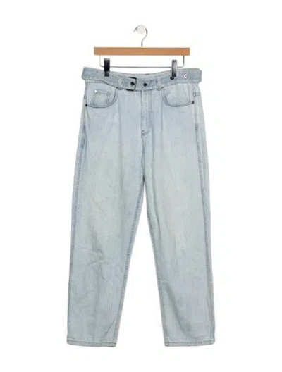Pre-owned Brunello Cucinelli High-rise Straight Leg Jeans In Blue