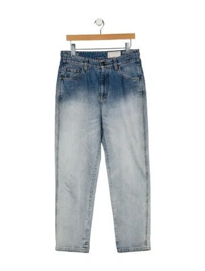 Pre-owned Brunello Cucinelli High-rise Straight Leg Jeans In Blue
