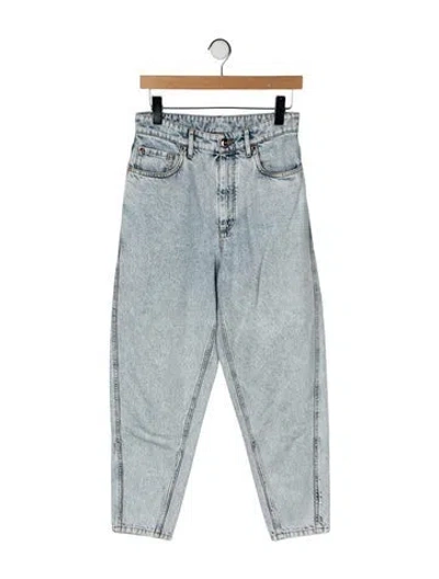 Pre-owned Brunello Cucinelli High-rise Straight Leg Jeans In Blue