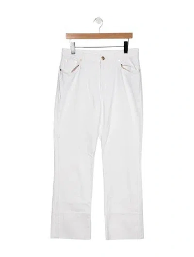 Pre-owned Brunello Cucinelli High-rise Straight Leg Jeans In Blue