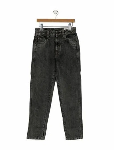Pre-owned Brunello Cucinelli High-rise Straight Leg Jeans In Gray
