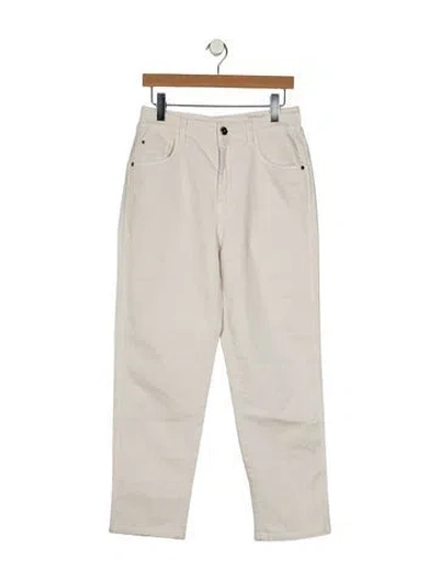 Pre-owned Brunello Cucinelli High-rise Straight Leg Jeans In Multi