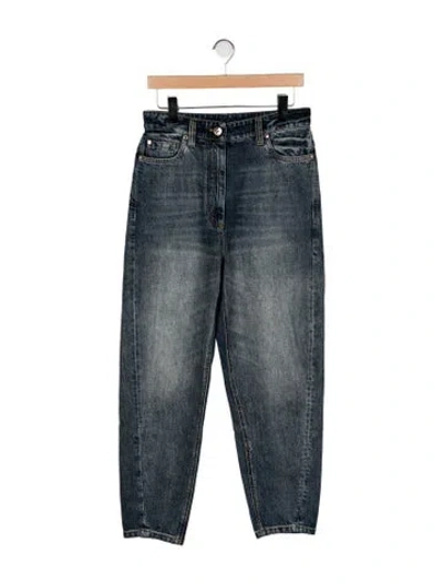 Pre-owned Brunello Cucinelli High-rise Straight Leg Jeans In Multi