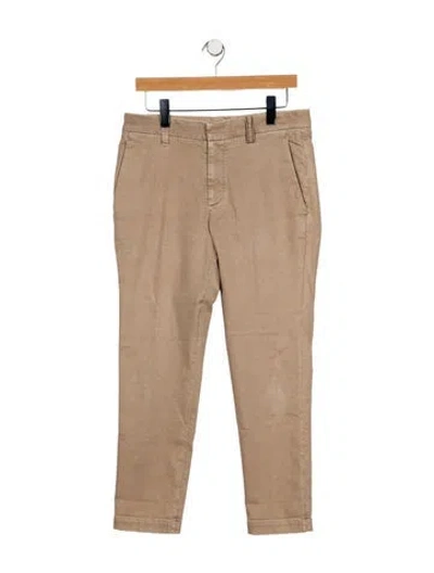 Pre-owned Brunello Cucinelli High-rise Straight Leg Jeans In Neutral