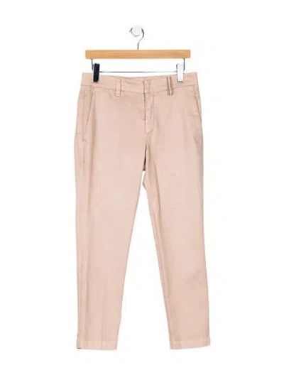 Pre-owned Brunello Cucinelli High-rise Straight Leg Jeans In Neutral