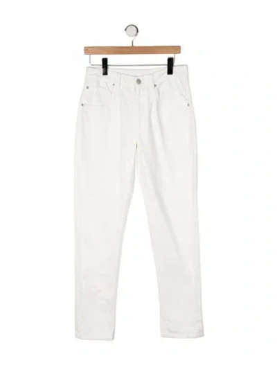 Pre-owned Brunello Cucinelli High-rise Straight Leg Jeans In Neutral
