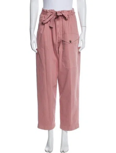 Pre-owned Brunello Cucinelli High-rise Straight Leg Jeans In Pink