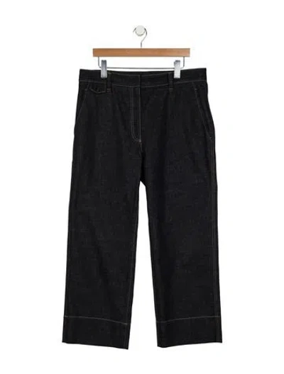 Pre-owned Brunello Cucinelli High-rise Wide Leg Jeans In Blue