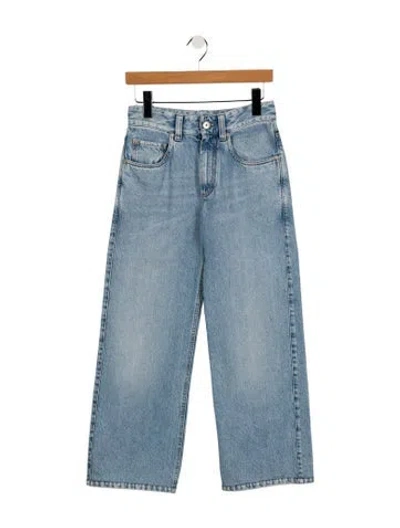 Pre-owned Brunello Cucinelli High-rise Wide Leg Jeans In Blue