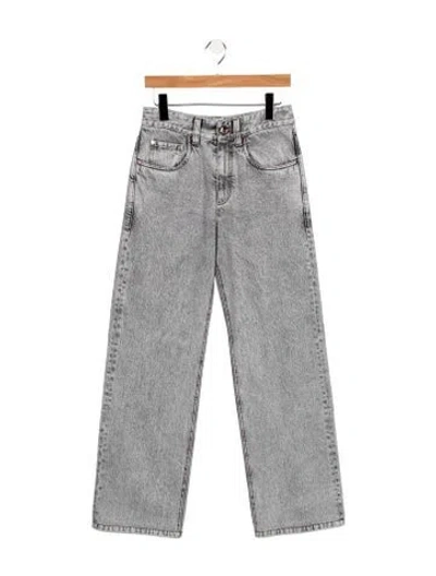 Pre-owned Brunello Cucinelli High-rise Wide Leg Jeans In Multi