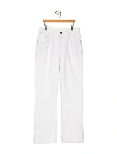 Pre-owned Brunello Cucinelli High-rise Wide Leg Jeans In Neutral