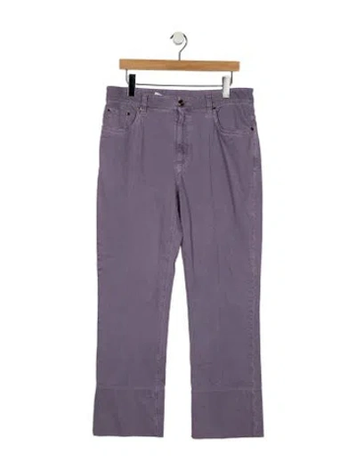 Pre-owned Brunello Cucinelli High-rise Wide Leg Jeans W/ Tags In Purple