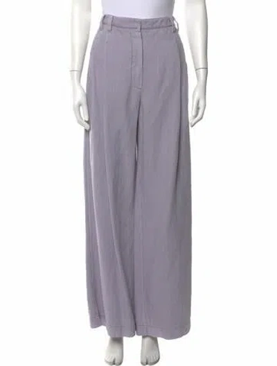 Pre-owned Brunello Cucinelli High-rise Wide Leg Jeans W/ Tags In Purple