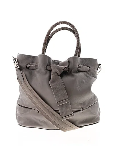Pre-owned Brunello Cucinelli Hobo Bag In Gray