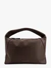 Brunello Cucinelli Big Hobo Leather Shoulder Bag With Top Handle In Brown