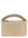 Brunello Cucinelli Samll Duo Curved-handle Leather Tote Bag In Neutral