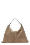Brunello Cucinelli Soft Suede Single Handle Shoulder Bag