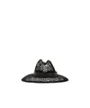 Brunello Cucinelli Women's Straw Hat With Precious Band In Black
