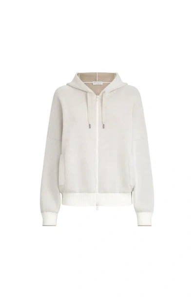 Brunello Cucinelli Honeycomb Stitch Sweatshirt In Neutral