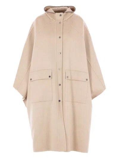 Brunello Cucinelli Hooded Buttoned Cape