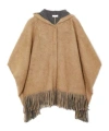 Brunello Cucinelli Hooded Cape In Brown