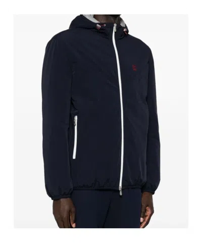 Brunello Cucinelli Hooded Casual Jacket In Black